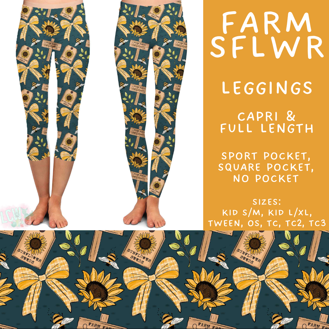 Batch #582 - Hello Fall 3 - Closes 9/7 - ETA early Nov - Farm SFlwr Full and Capri Length Leggings