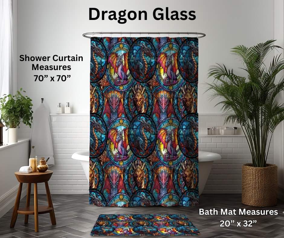 Dragon Glass Custom Bath Mat