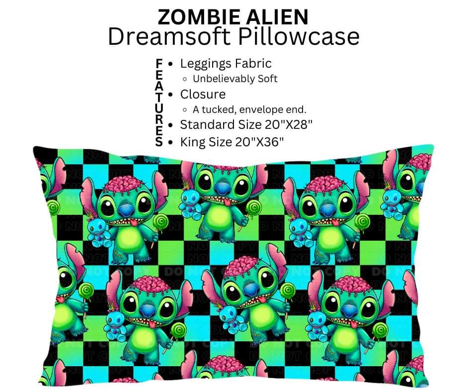 Zombie Alien Dreamsoft Pillowcase