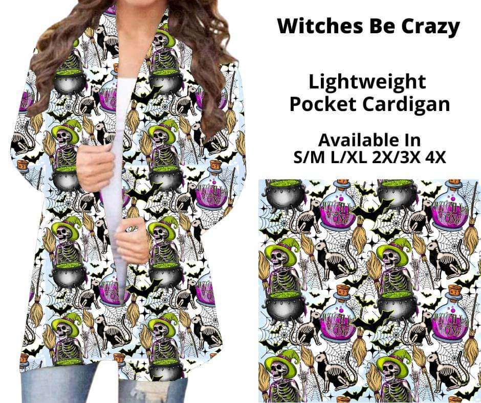 Witches Be Crazy Pocket Cardigan