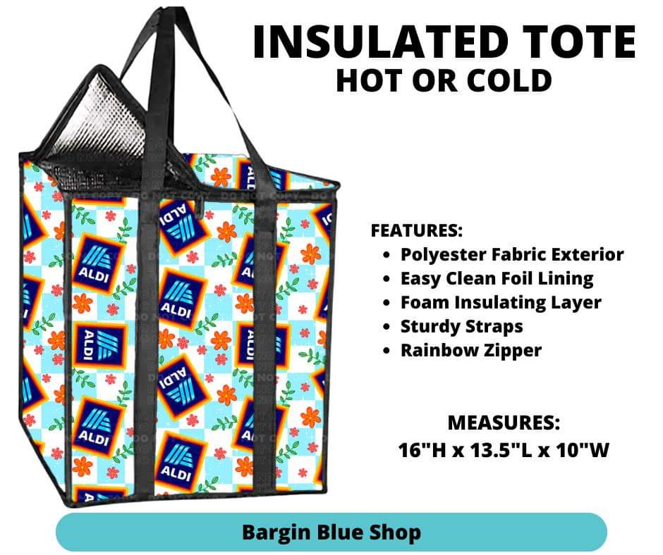 Bargain Blue Shop Insulated Tote