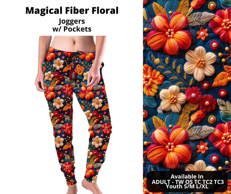 Magical Fiber Floral Joggers