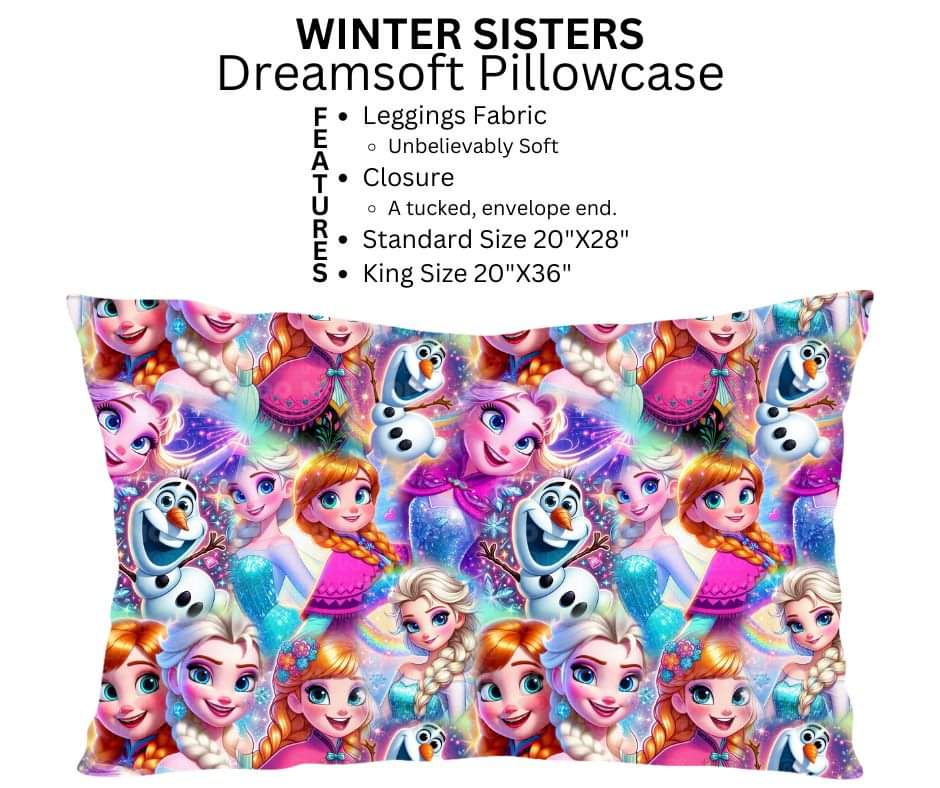 Winter Sisters Dreamsoft Pillowcase