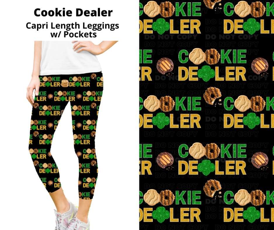 Preorder! Closes 9/23. ETA Nov. Cookie Dealer Capri Leggings w/wo Pockets