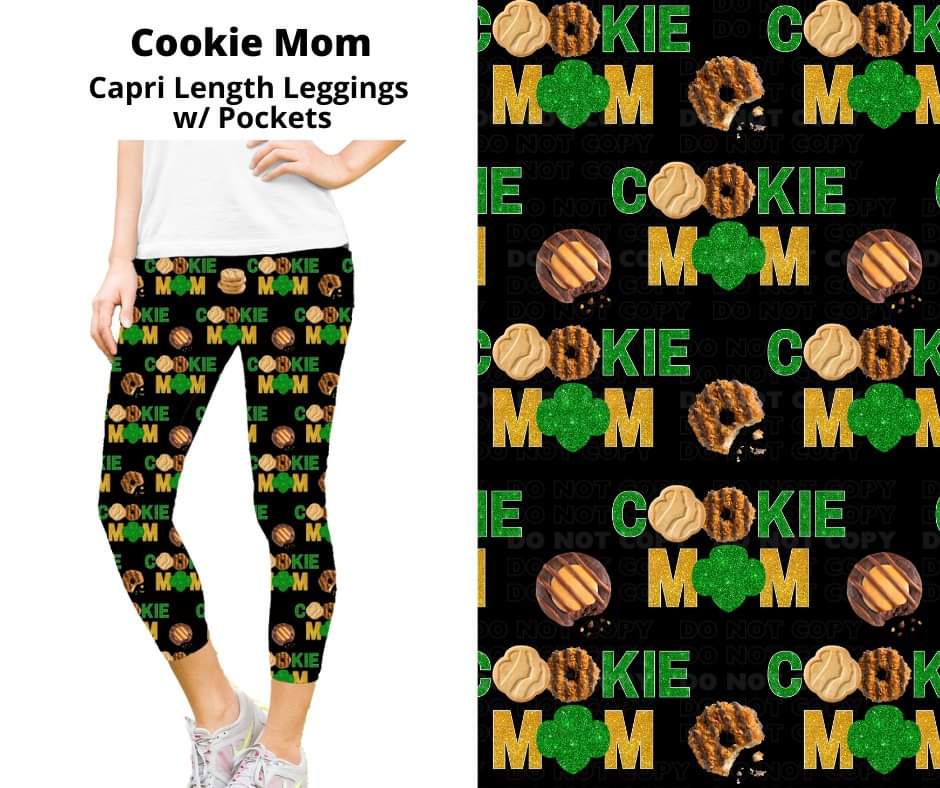 Preorder! Closes 9/23. ETA Nov. Cookie Mom Capri Leggings w/wo Pockets