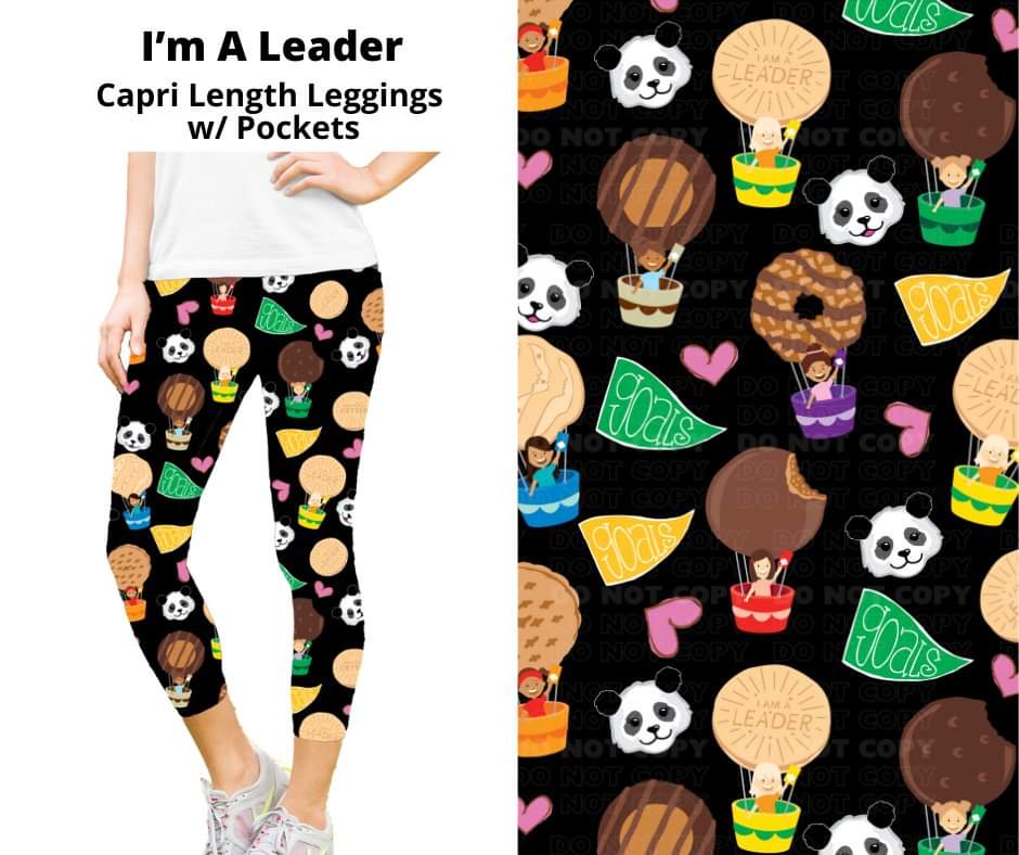 Preorder! Closes 9/23. ETA Nov. I'm A Leader Capri Leggings w/wo Pockets