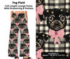 Pug Plaid Full Length Lounge Pants