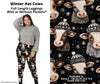 Winter Hat Cows Full Length Leggings w/ Pockets