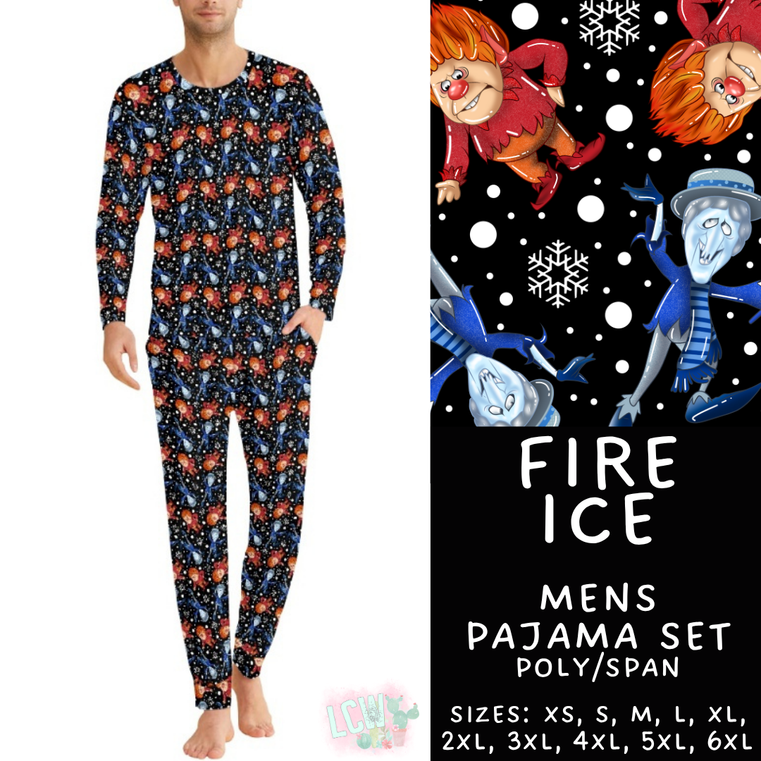 Batch #584 - Christmas Family Pajamas - Closes 9/11 - ETA mid Nov - Fire Ice Men's Pajama Set