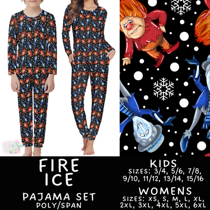 Batch #584 - Christmas Family Pajamas - Closes 9/11 - ETA mid Nov - Fire Ice Womens & Kids Pajama Set