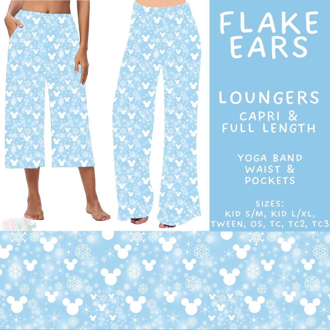 Batch #606 - Magical Character Winter - Closes 10/30 - ETA late Dec - Flake Ears Capri and Full Length Loungers