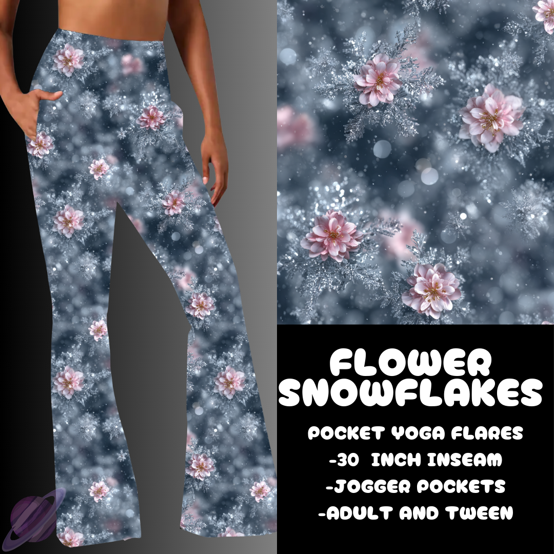 FLOWER SNOWFLAKES-YOGA FLARES 7-PREORDER DUE 10/2