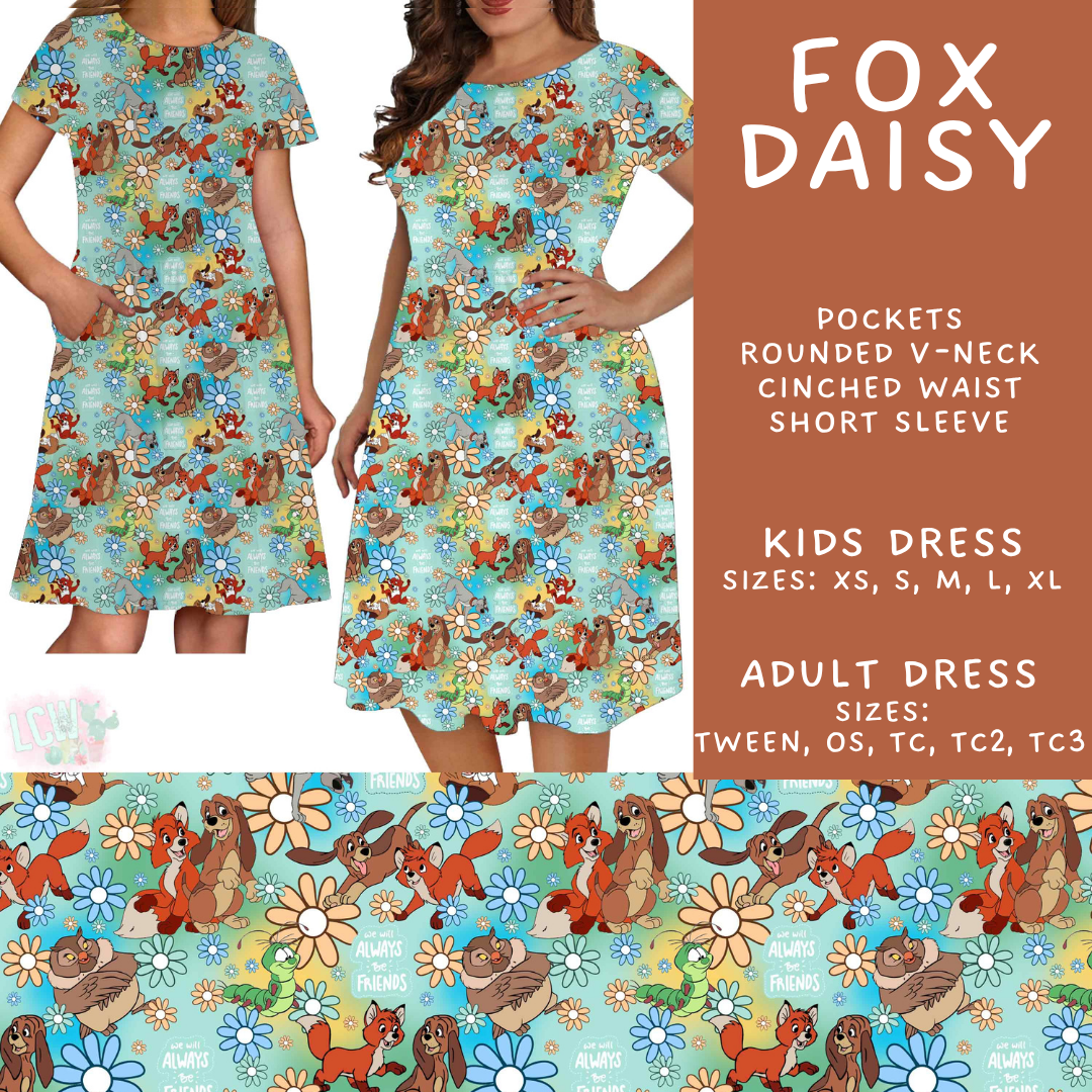Batch #585 - Magical Faves 24 - Closes 9/14 - ETA mid Nov - Fox Daisy Adult & Kids Dresses