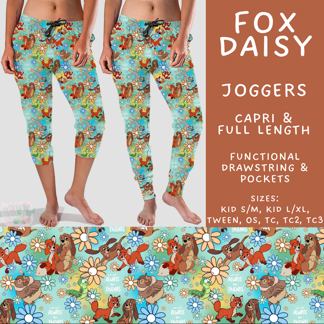 Batch #585 - Magical Faves 24 - Closes 9/14 - ETA mid Nov - Fox Daisy Full and Capri Length Joggers