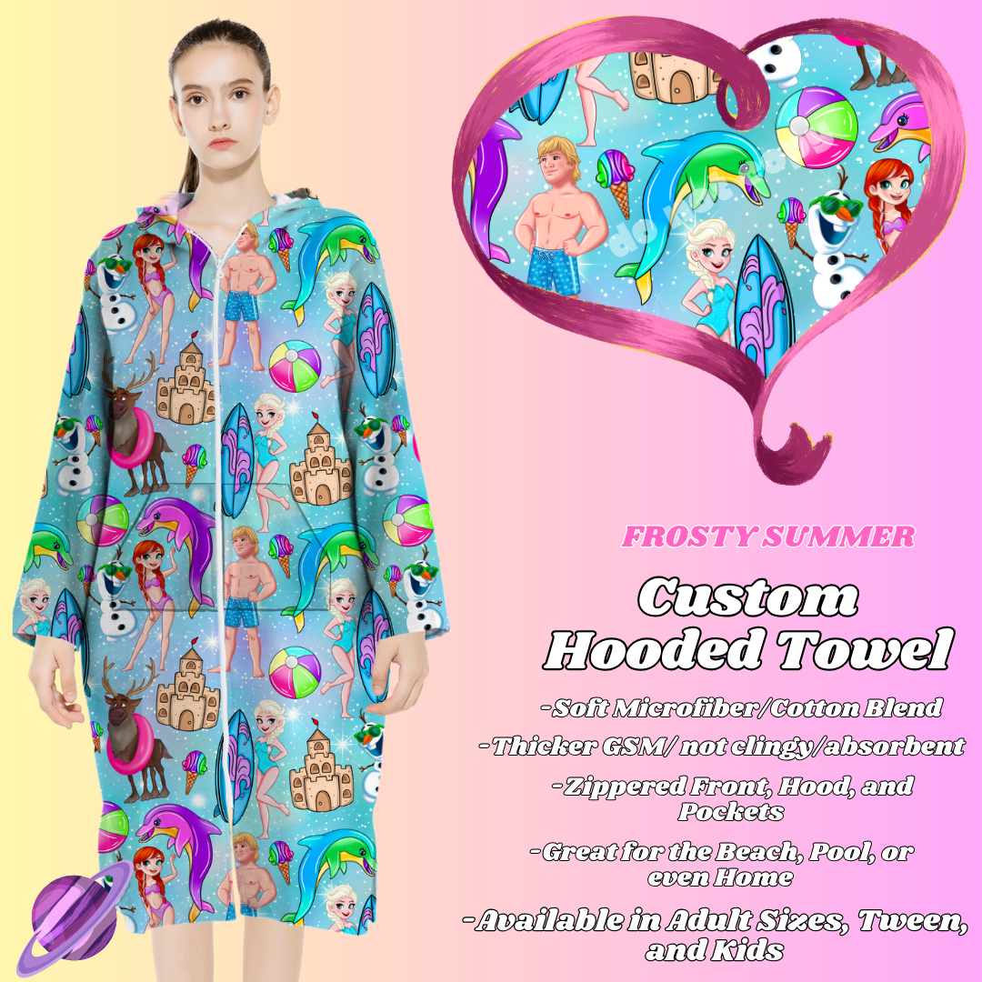 FROSTY SUMMER- HOODED TOWEL- PREORDER CLOSING 4/27