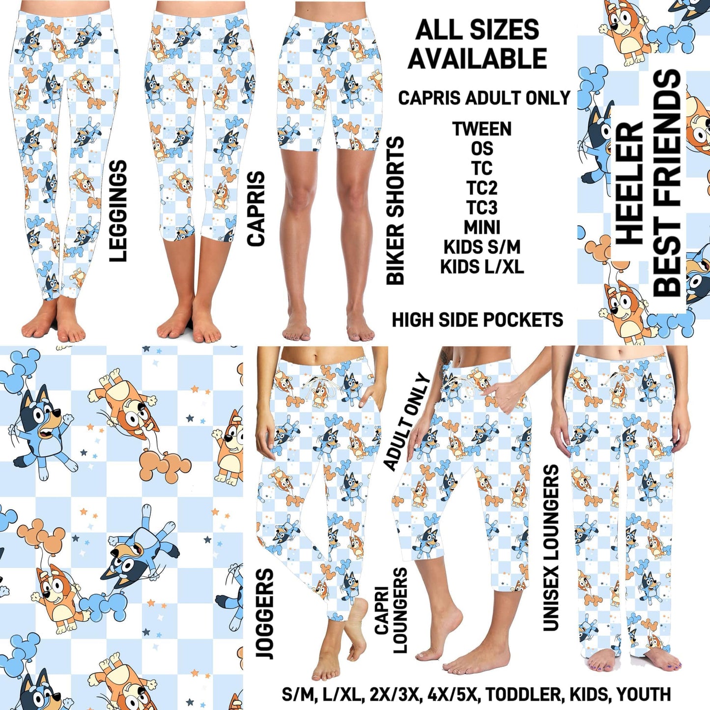 RTS - Heeler Best Friends Capri Loungers