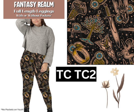 Fantasy Realm Full Length Leggings w/ Pockets