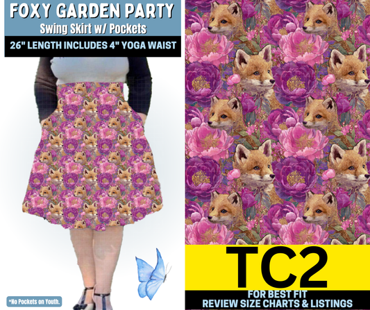 Foxy Garden Party Swing Skirt