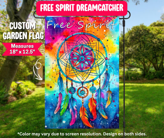 Free Spirit Dreamcatcher Garden Flag
