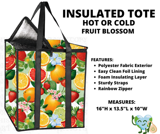 Fruit Blossom Insulated Tote