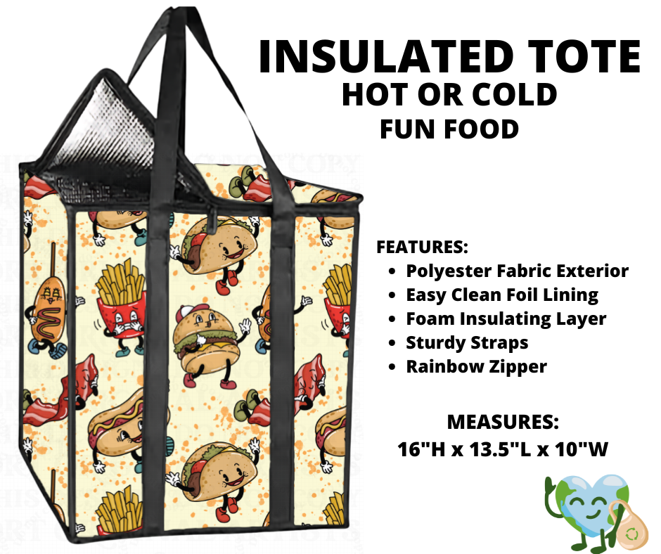 Fun Food Insulated Tote