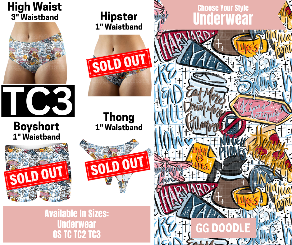 GG Doodle High Waist Underwear