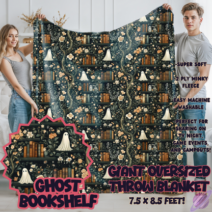 GHOST BOOKSHELF-OVERSIZED THROW 14-PREORDER CLOSING 10/8