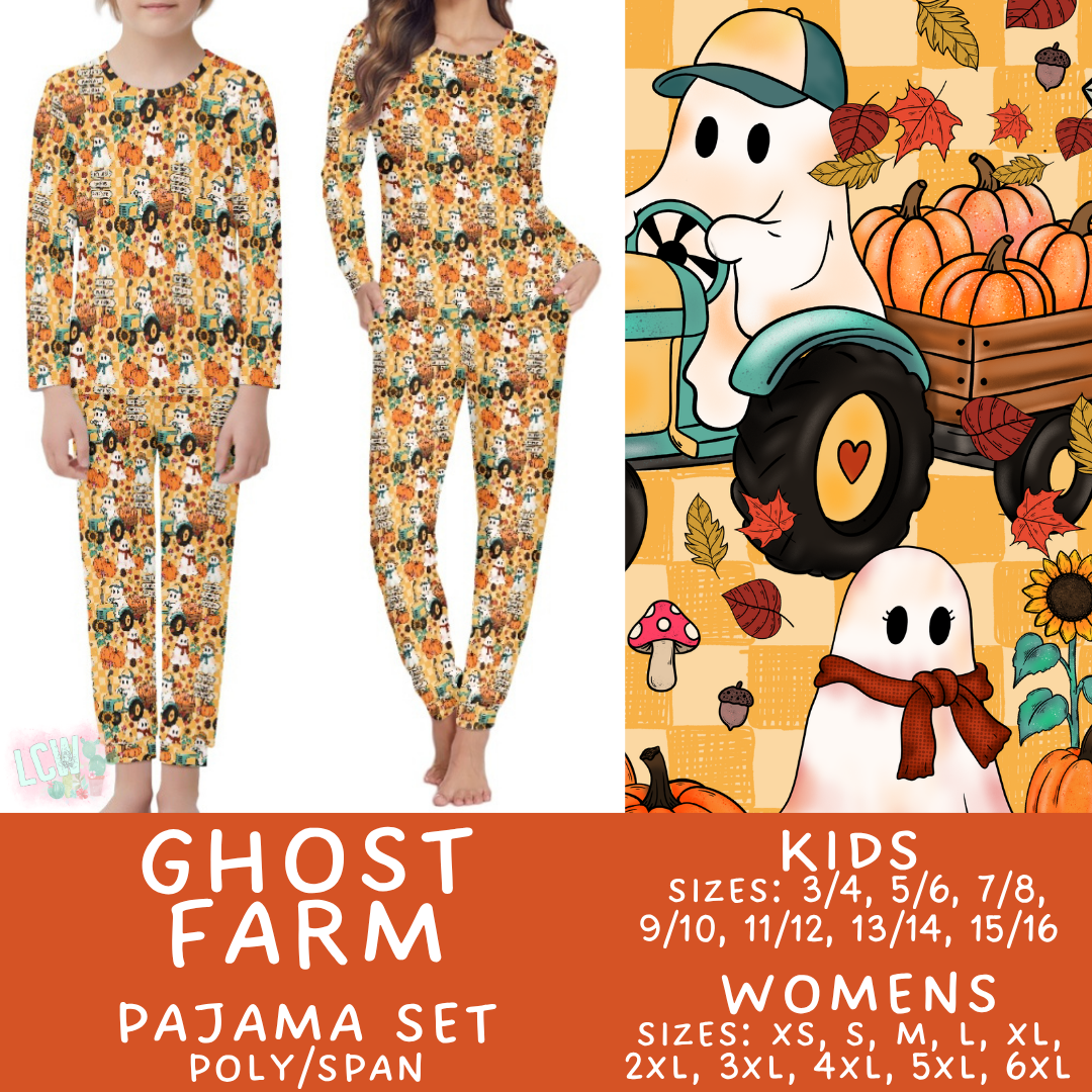 Batch #580 - Fall Family Pajamas 2 - Closes 9/4 - ETA early Nov - Ghost Farm Women's & Kid's Pajama Set