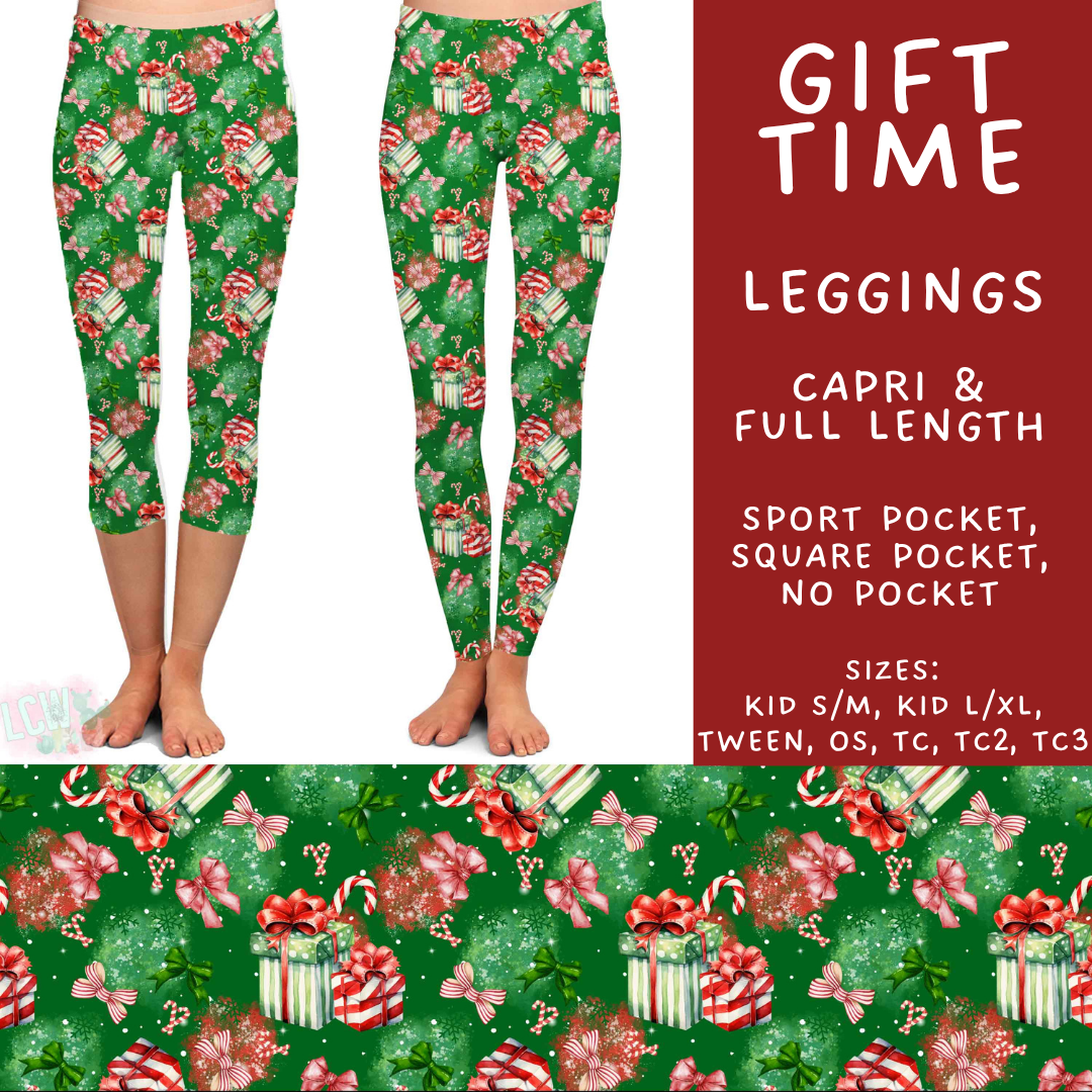 Batch #574 - HalloThanksMas - Closes 8/24 - ETA mid/late October - Gift Time Full and Capri Length Leggings