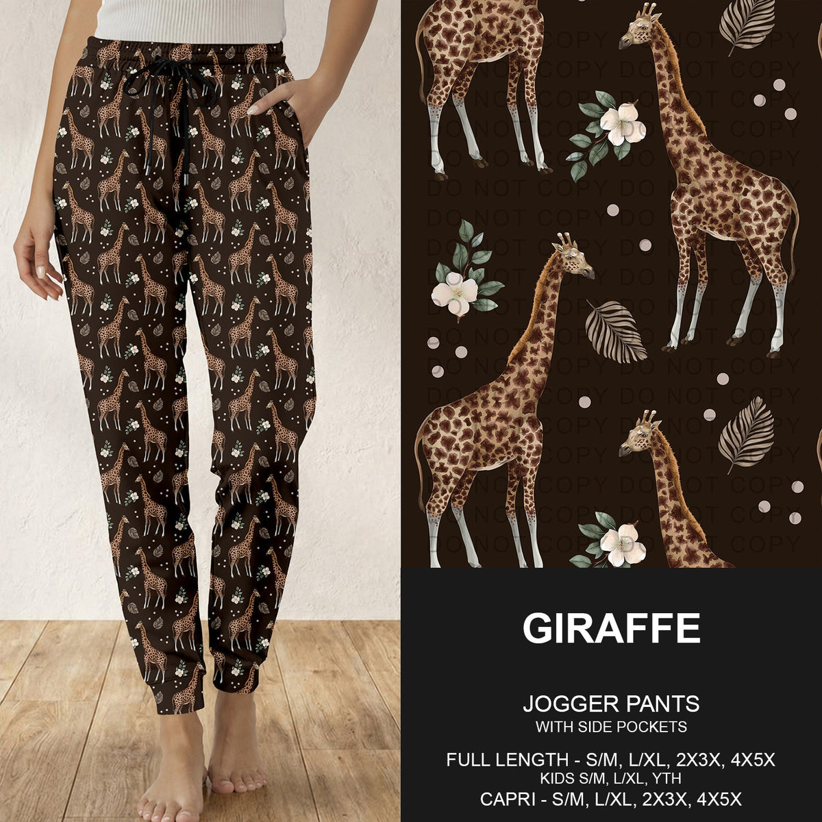 B314 - Preorder Giraffe Joggers (Closes 9/27. ETA: late Nov.)