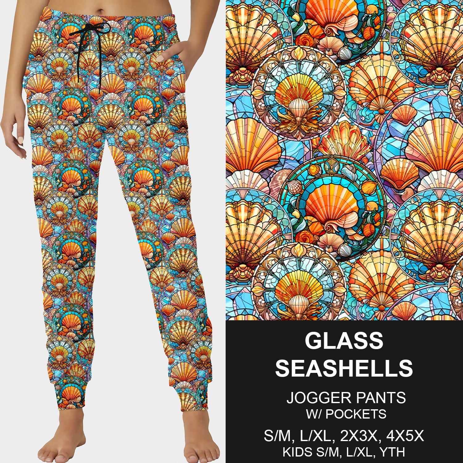 RTS - Glass Seashells Joggers