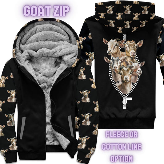 JACKET RUN 14-GOAT ZIP-FLEECE OR COTTON LINER-PREORDER CLOSING 12/16