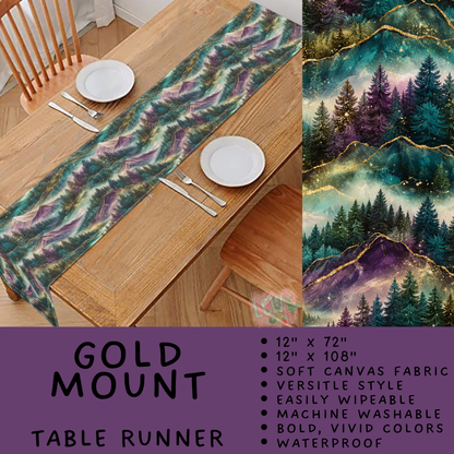 Batch #602 - Table Runners & Placemats - Closes 10/23 - ETA mid Dec - Gold Mount Table Runner