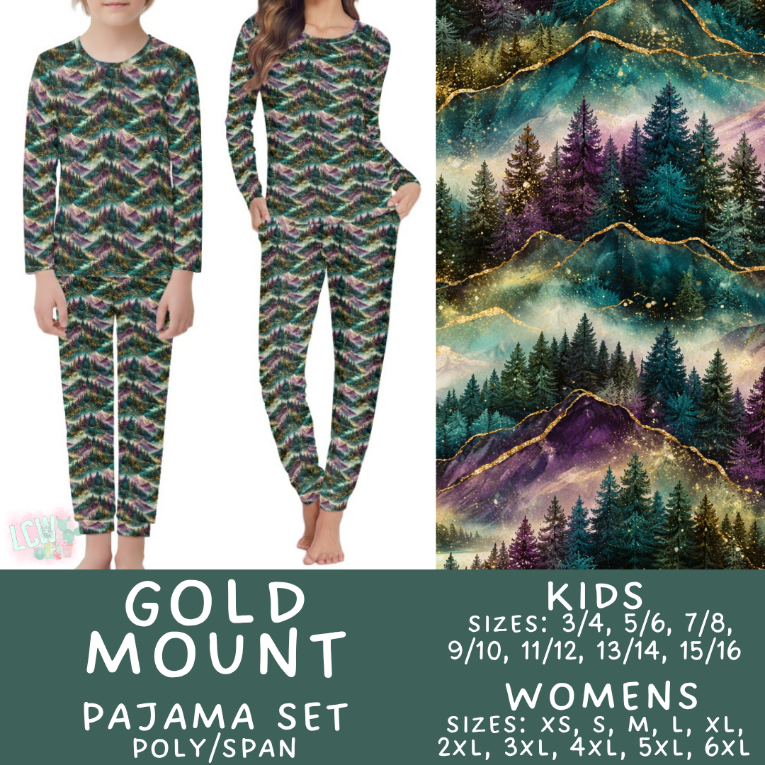 Batch #587 - Family Pajamas 2 - Closes 9/18 - ETA mid Nov - Gold Mount Women's & Kid's Pajama Sets