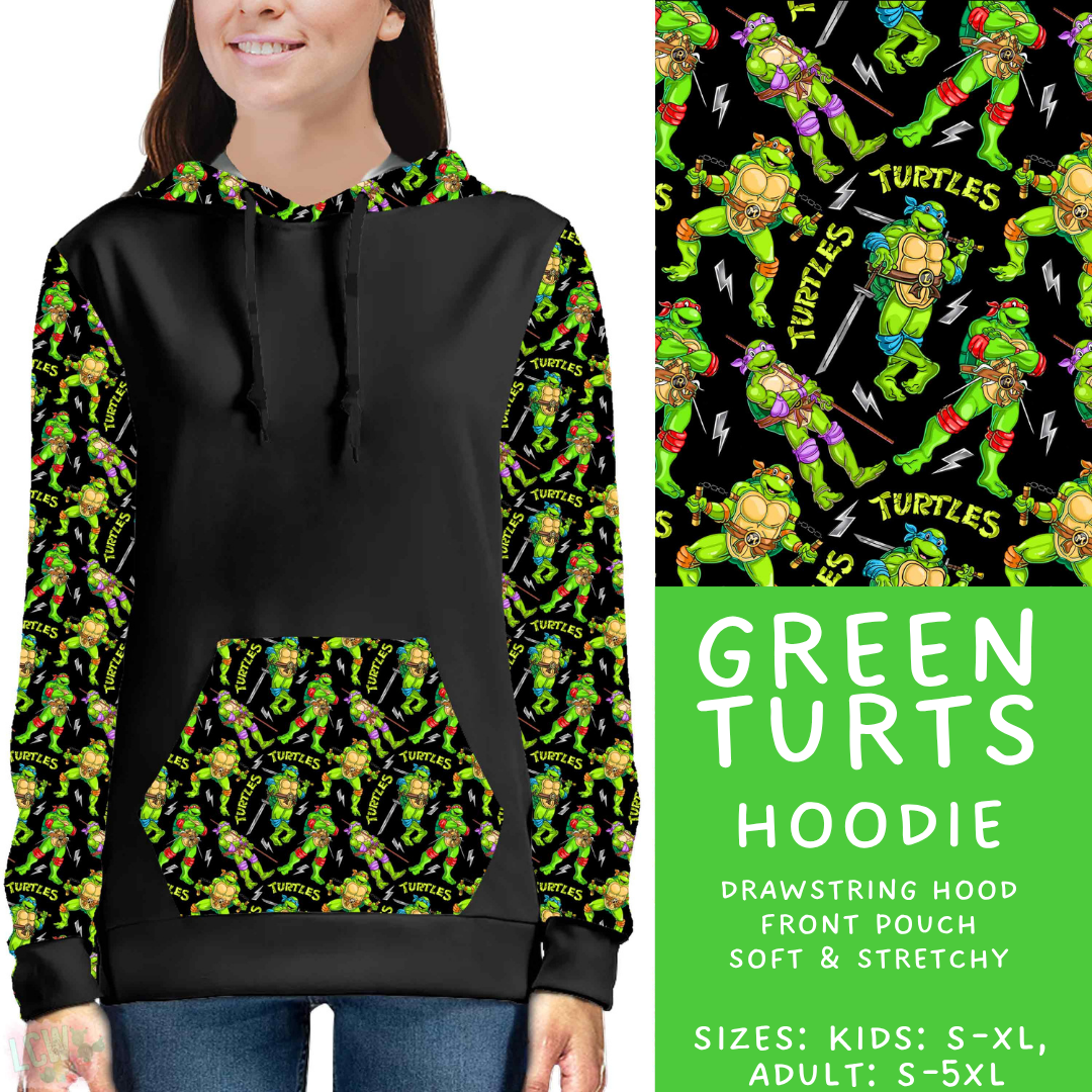 Batch #586 - Cool Characters 18 - Closes 9/16 - ETA mid Nov - Green Turts Hoodie