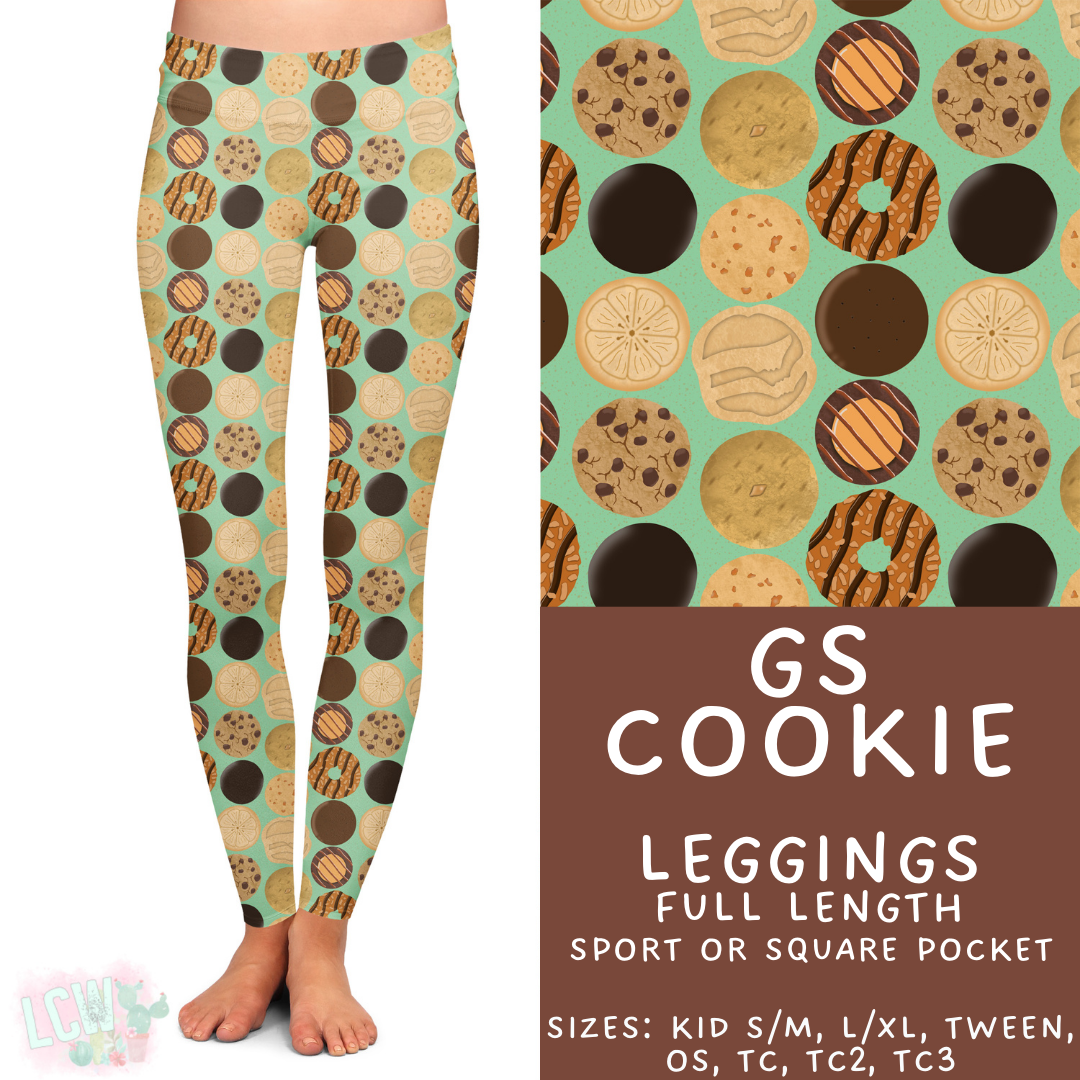 Batch #610 - Cookie Dealer 3 - Closes 11/9 - ETA early Jan - GS Cookie Full Length Leggings