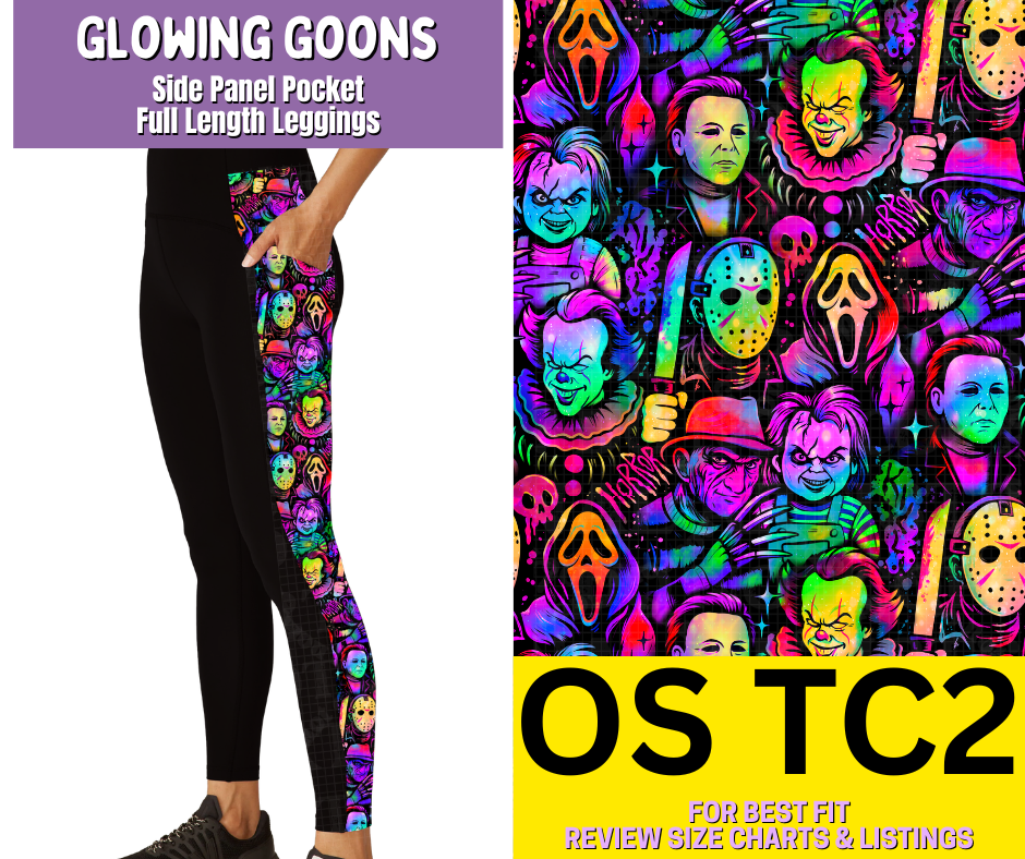 Glowing Goons Side Panel Pocket Full Length Leggings