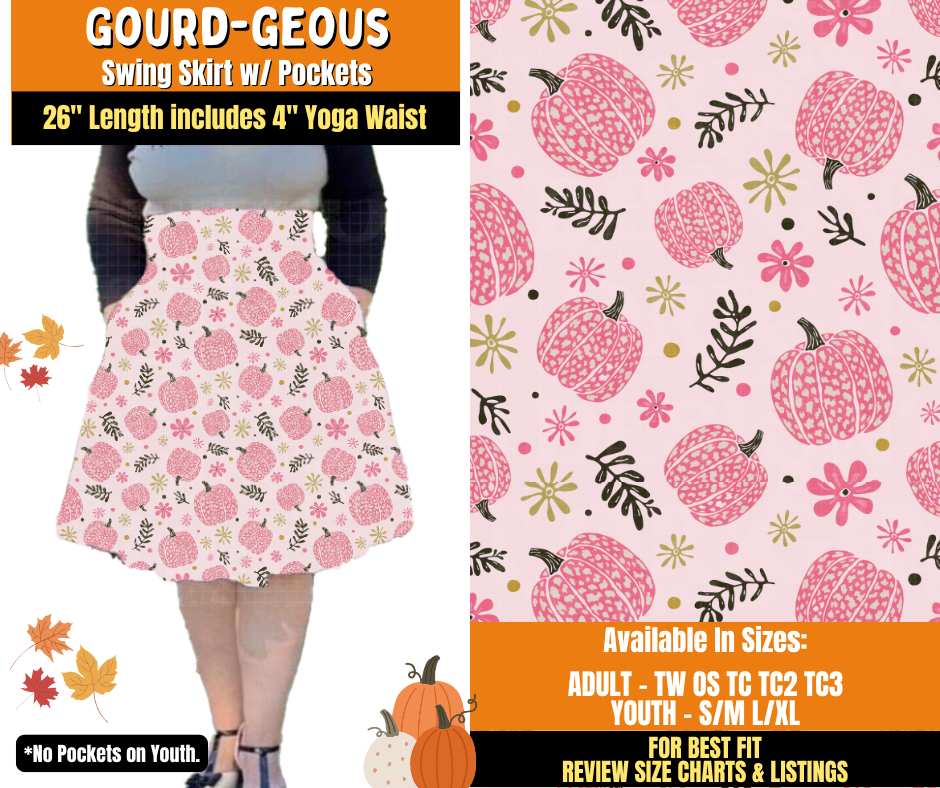 Preorder! Closes 7/16. ETA Oct. Gourd-geous Swing Skirt