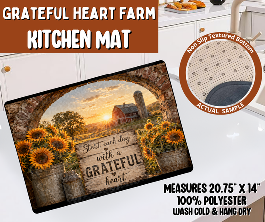 Preorder! Closes 10/19. ETA Jan. Grateful Heart Farm Kitchen Mat