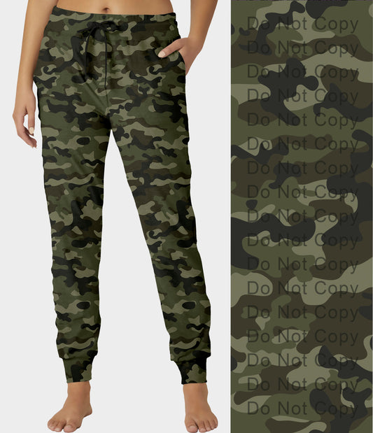 RTS - Green Camo Joggers