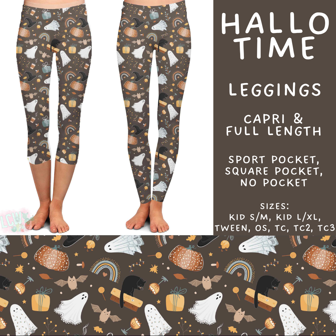 Batch #574 - HalloThanksMas - Closes 8/24 - ETA mid/late October - Hallo Time Full and Capri Length Leggings