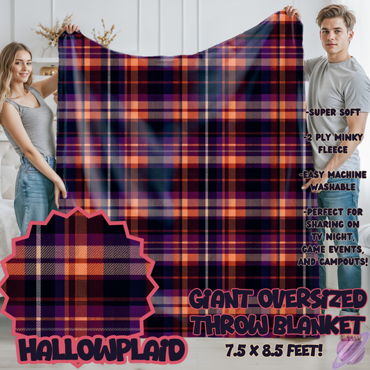 HALLOWPLAID -OVERSIZED THROW 14-PREORDER CLOSING 10/8