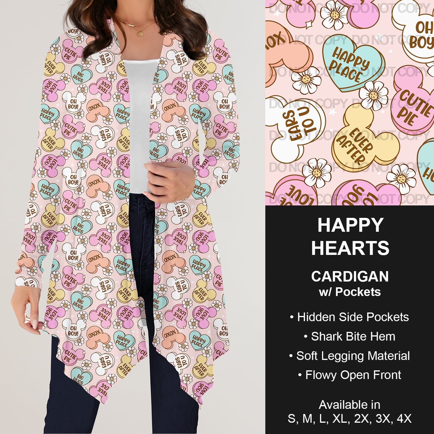 B196 Preorder - Happy Hearts Cardigan w/ Pockets (Closes 11/24. ETA: late Jan.)