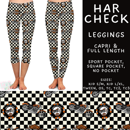 Batch #607 - Fun Run 28 - Closes 11/2 - ETA early Jan - Har Check Full and Capri Length Leggings