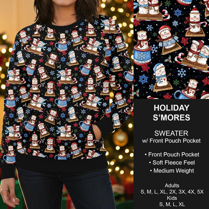 B303 - Preorder Holiday S'mores Sweater w/ Front Pocket (Closes 7/26. ETA early Oct.)