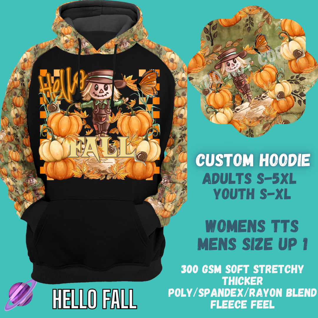 HELLO FALL - CUSTOM DESIGNED HOODIE RUN PREORDER CLOSING 9/27