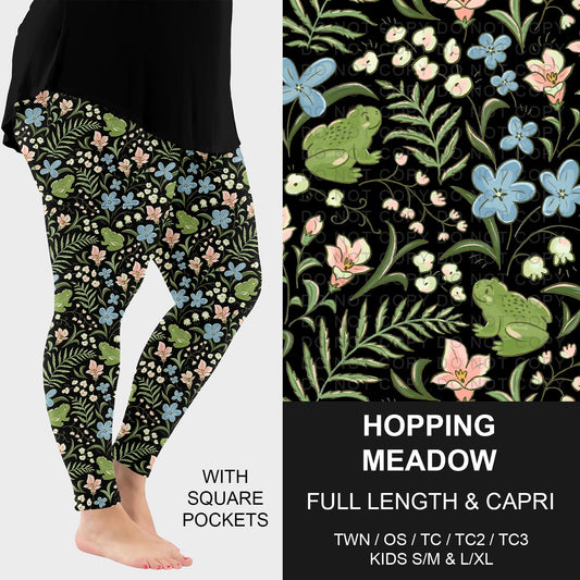 B283 - Preorder Hopping Meadow Leggings w/ Pockets (Closes 4/05. ETA: mid June)
