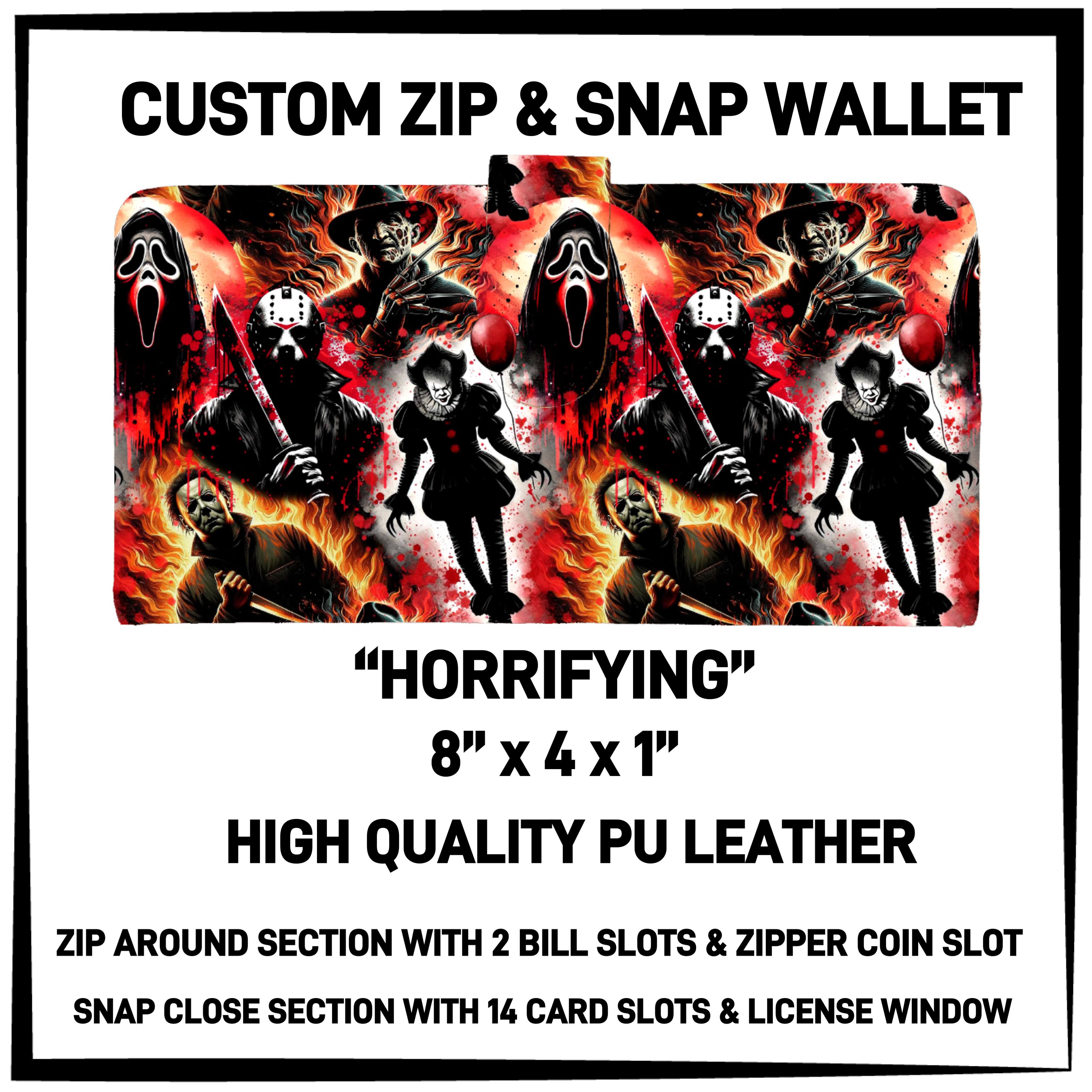 ZW2B - Horrifying Zip & Snap Wallet - Preorder ETA: Mid-Nov