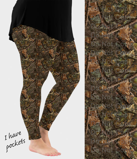 RTS - Hunter Camo Leggings w/ Pockets