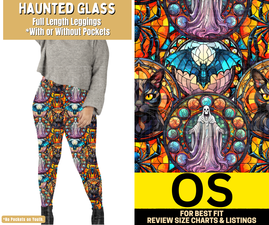 Haunted Glass Full Length Leggings w/ Pockets